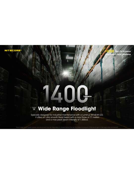 HC68 koplamp 2000LM secundaire rode LED