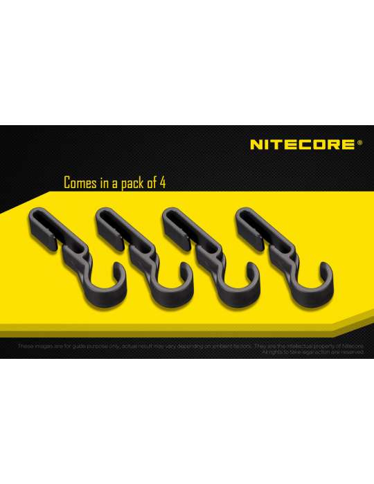 NHC10 fixation casque pour lampe frontale (paquet de 4)