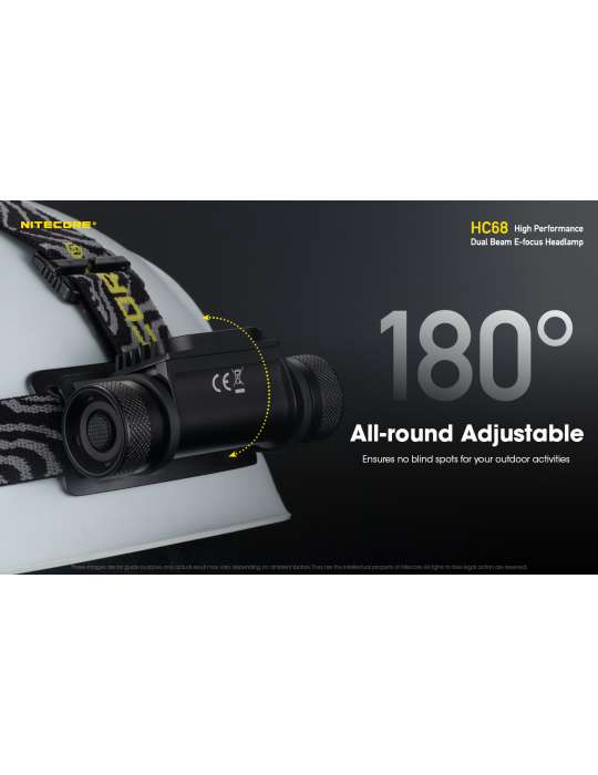 HC68 koplamp 2000LM secundaire rode LED