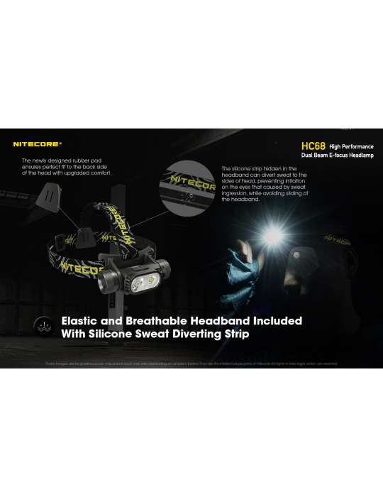 HC68 koplamp 2000LM secundaire rode LED