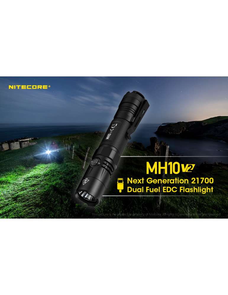 MH10V2 lampe torche 1200LM rechargeable USB