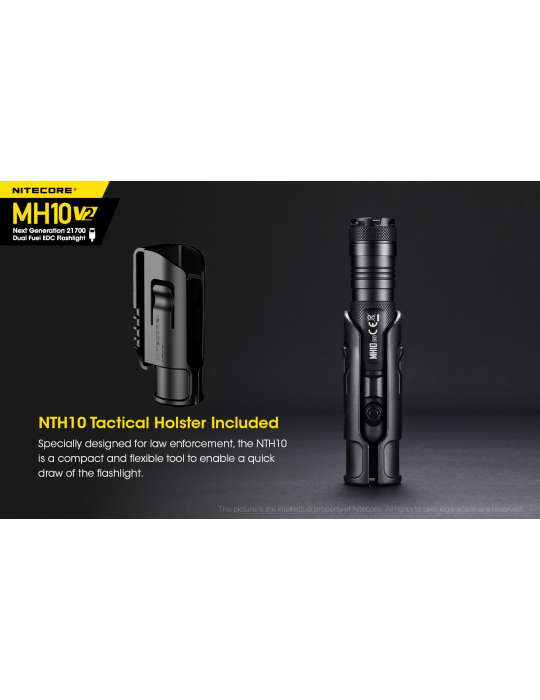 MH10V2 lampe torche 1200LM rechargeable USB