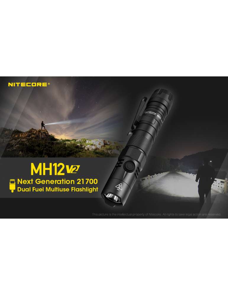 MH12V2 lampe torche rechargeable USB