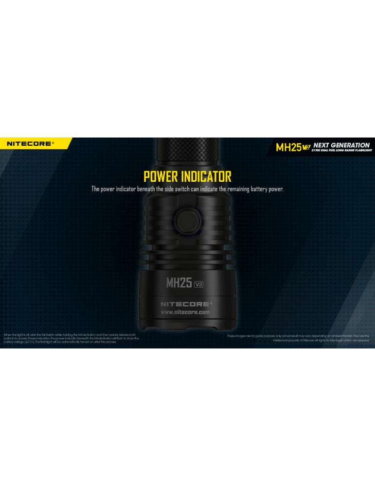 MH25V2 lampe de poche 1300LM rechargeable USB C
