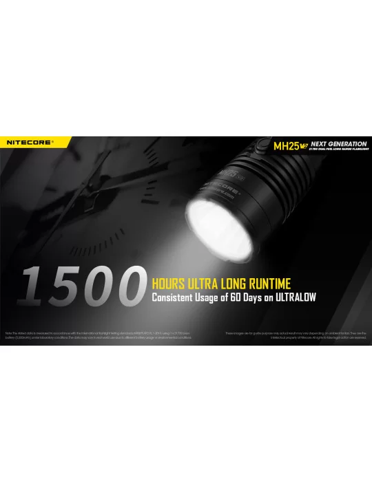 MH25V2 lampe de poche 1300LM rechargeable USB C–NITECORE BELUX