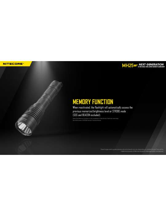 MH25V2 flashlight 1300LM rechargeable USB C