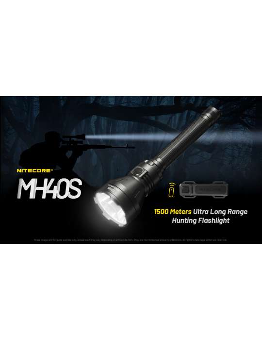 MH40S long range flashlight 1500m 1500LM rechargeable