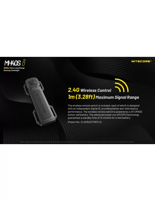 MH40S lampe longue portée 1500m 1500LM rechargeable–NITECORE BELUX