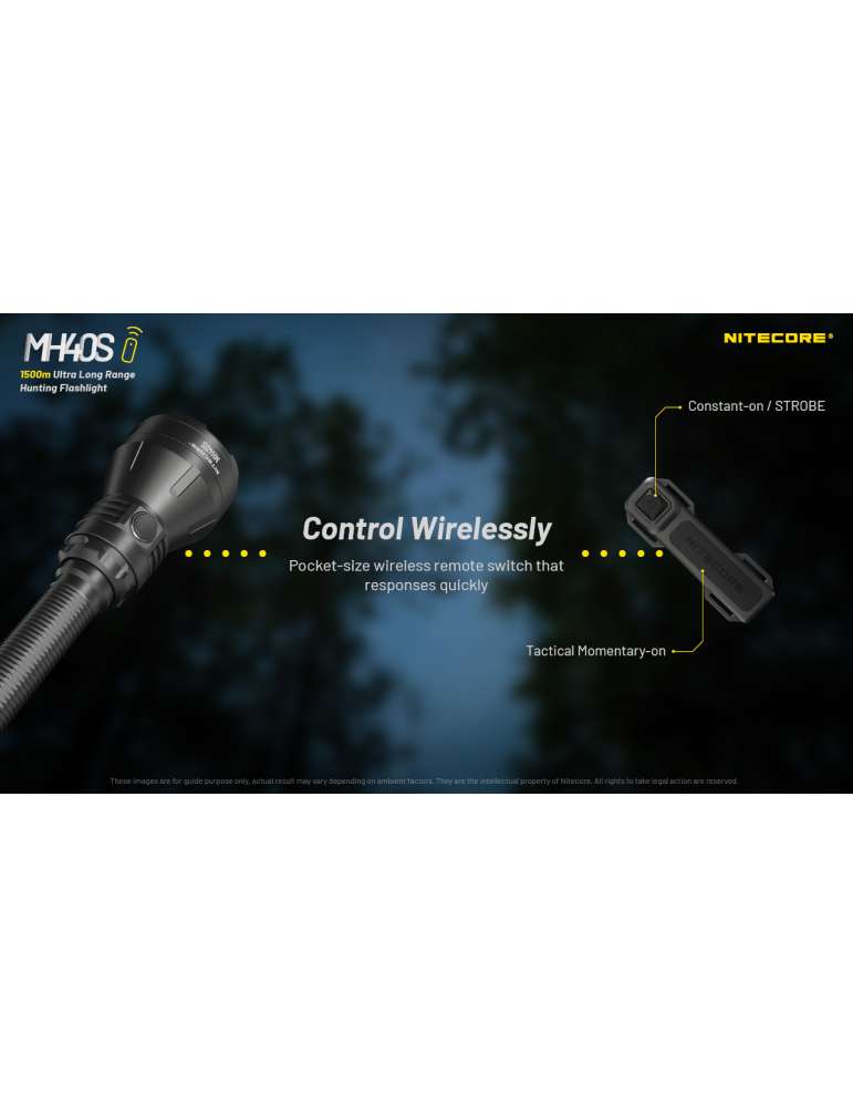 MH40S long range flashlight 1500m 1500LM rechargeable