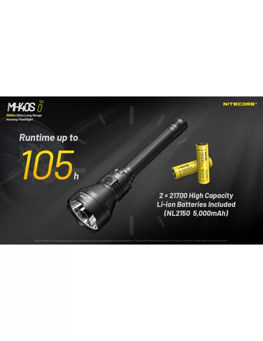 MH40S long range flashlight 1500m 1500LM rechargeable–NITECORE BELUX