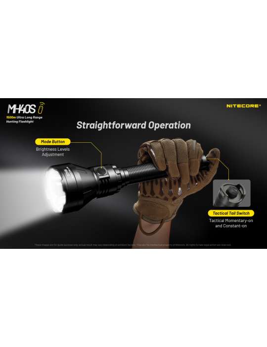 MH40S long range flashlight 1500m 1500LM rechargeable