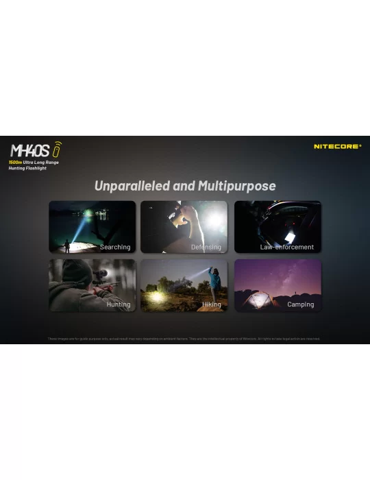 MH40S lampe longue portée 1500m 1500LM rechargeable–NITECORE BELUX