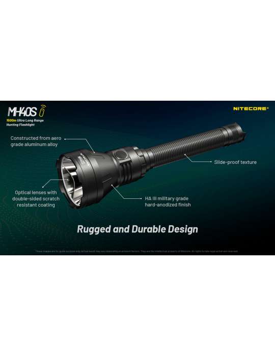 MH40S long range flashlight 1500m 1500LM rechargeable