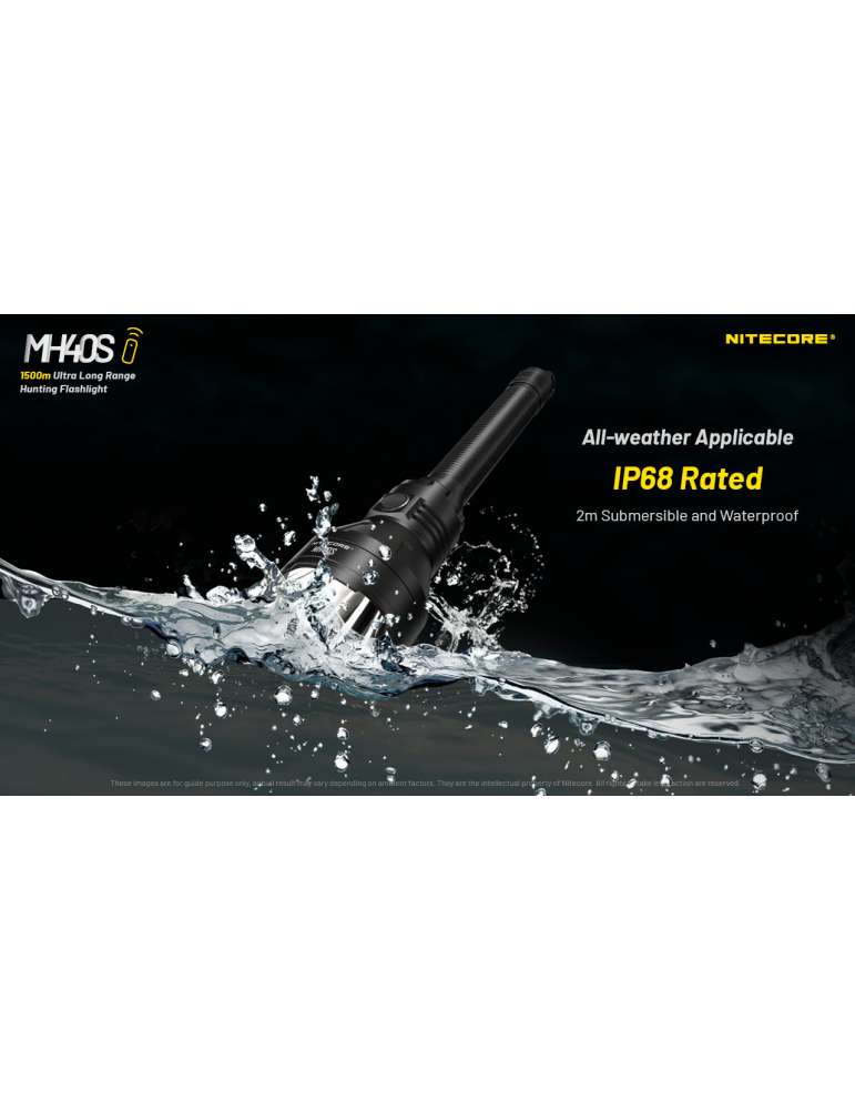MH40S long range flashlight 1500m 1500LM rechargeable