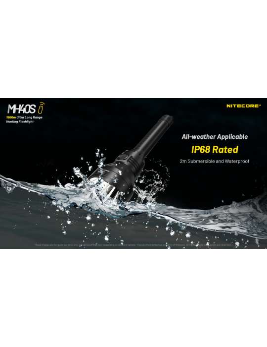 MH40S long range flashlight 1500m 1500LM rechargeable