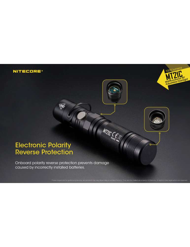 MT21C magnetic flashlight tilting head 1000LM