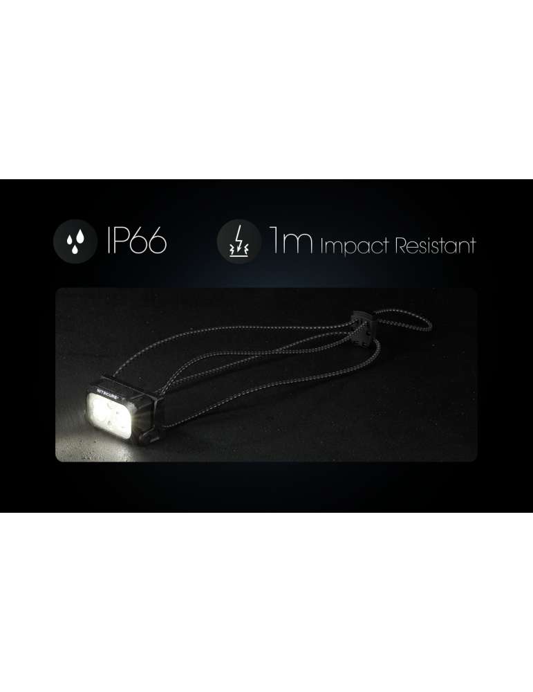NU25UL ultra light headlamp 400LM secondary red LED