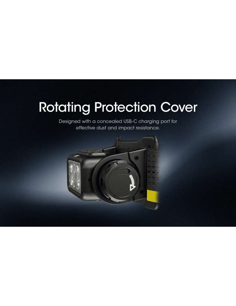 NU43 lampe frontale 1400LM légère avec capteur de distance