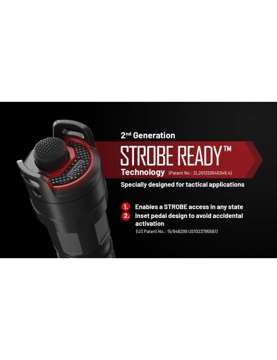 P23i lampe tactique 3000LM rechargeable strobe ready