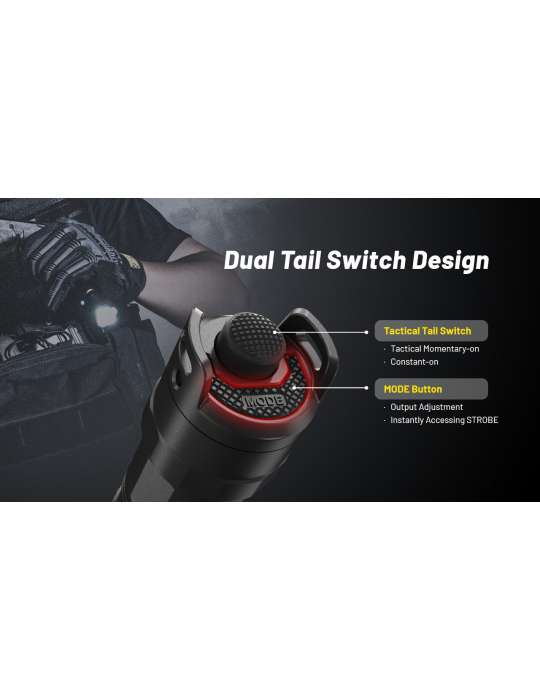 P23i lampe tactique 3000LM rechargeable strobe ready