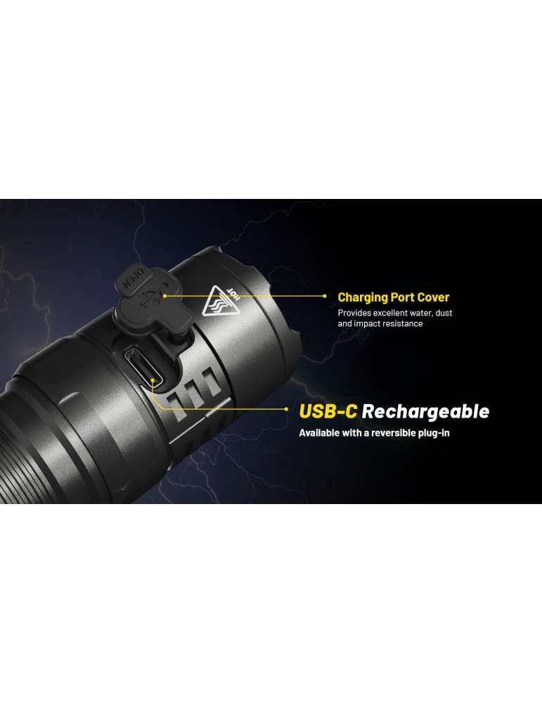P23i lampe tactique 3000LM rechargeable strobe ready