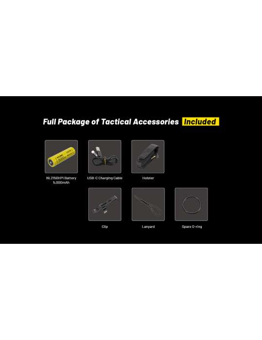 P23i lampe tactique 3000LM rechargeable strobe ready