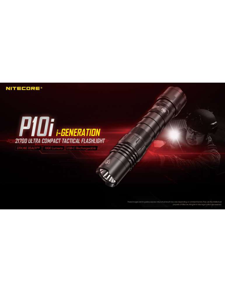 P10i lampe tactique 1800LM strobe ready