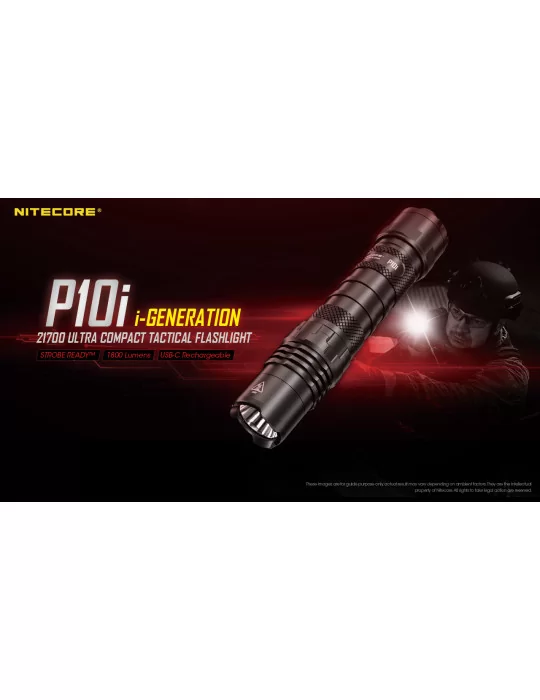 P10i tactical flashlight 1800LM strobe ready–NITECORE BELUX