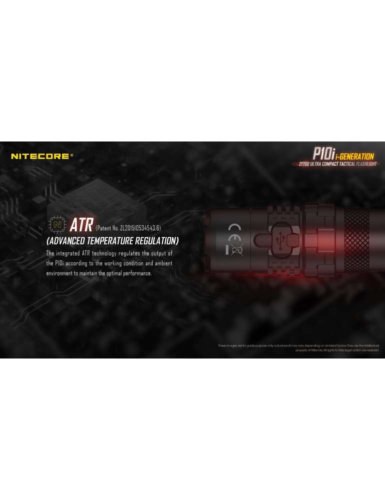 P10i lampe tactique 1800LM strobe ready