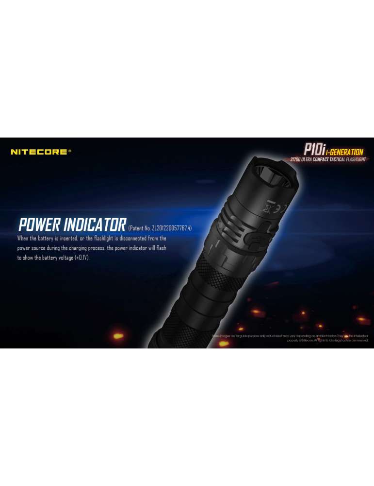 P10i tactical flashlight 1800LM strobe ready