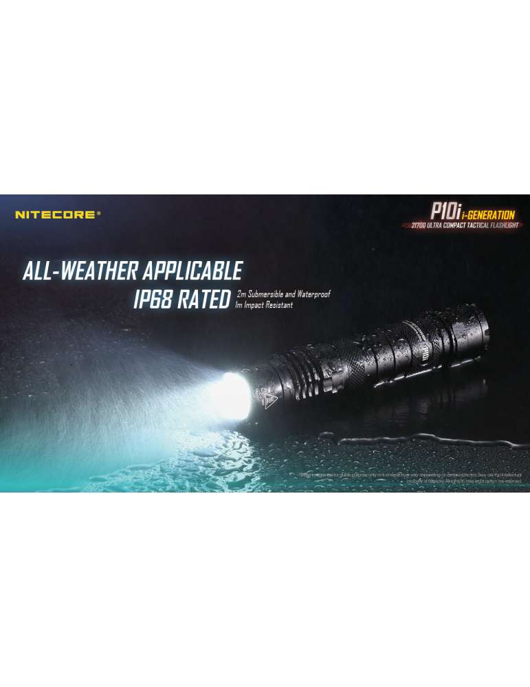 P10i tactical flashlight 1800LM strobe ready