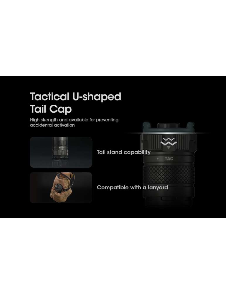SRT7i dimmable tactical flashlight 3000LM with strobe