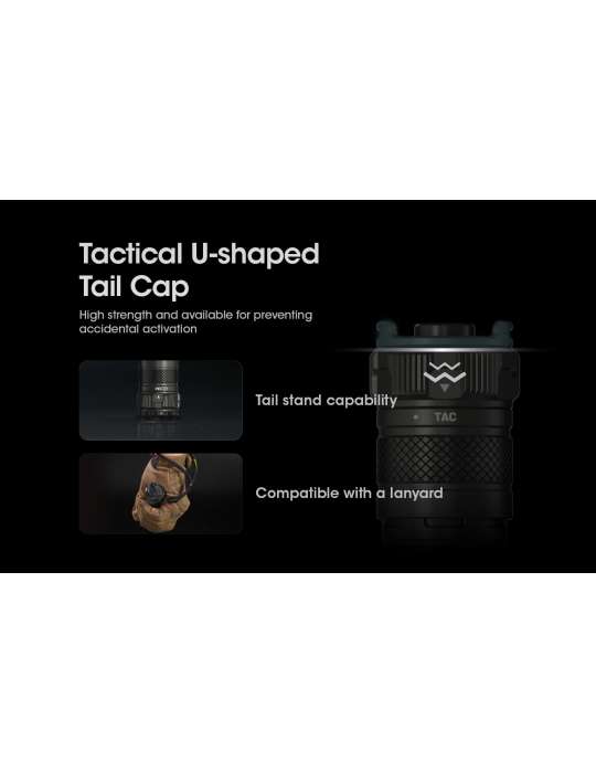 SRT7i lampe tactique longue portée dimmable 3000LM avec strobe