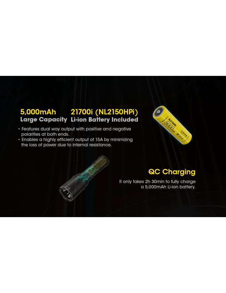 SRT7i lampe tactique longue portée dimmable 3000LM avec strobe