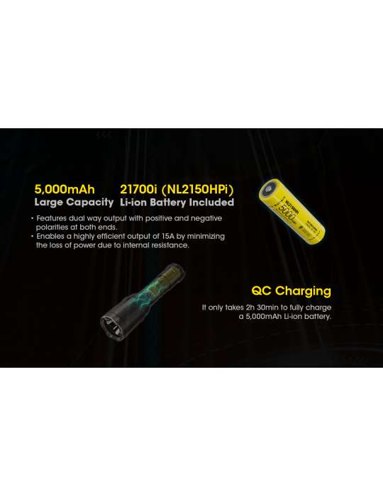 SRT7i lampe tactique longue portée dimmable 3000LM avec strobe