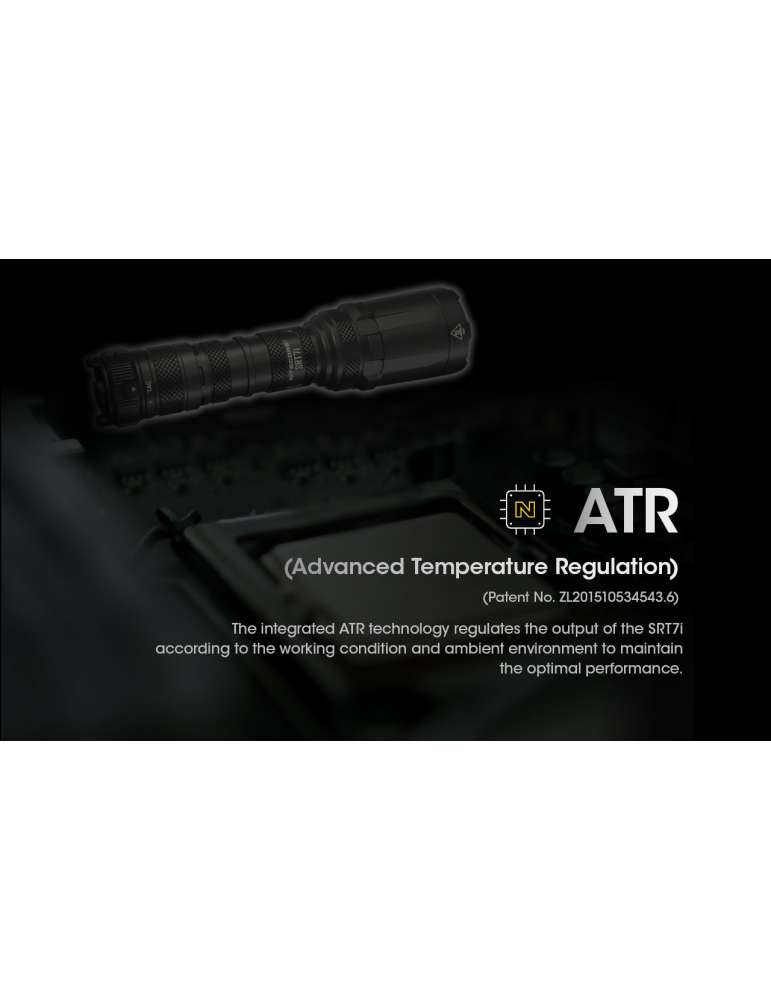 SRT7i lampe tactique longue portée dimmable 3000LM avec strobe