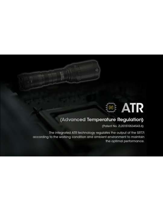 SRT7i lampe tactique longue portée dimmable 3000LM avec strobe