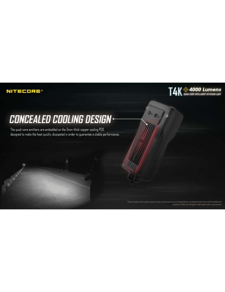 T4K mini lamp 4000LM rechargeable USB C