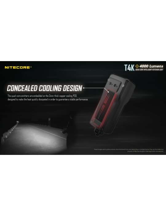 T4K mini lampe 4000LM rechargeable USB C