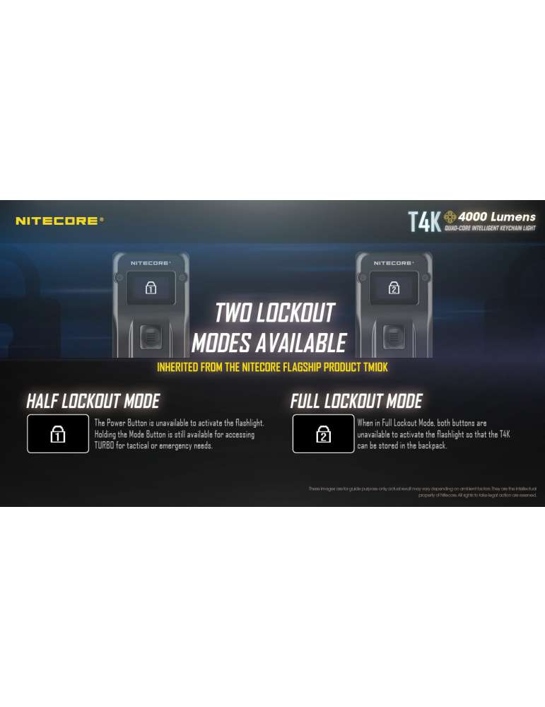 T4K mini lamp 4000LM rechargeable USB C