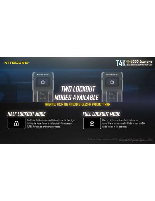 T4K minilamp 4000LM oplaadbaar USB C