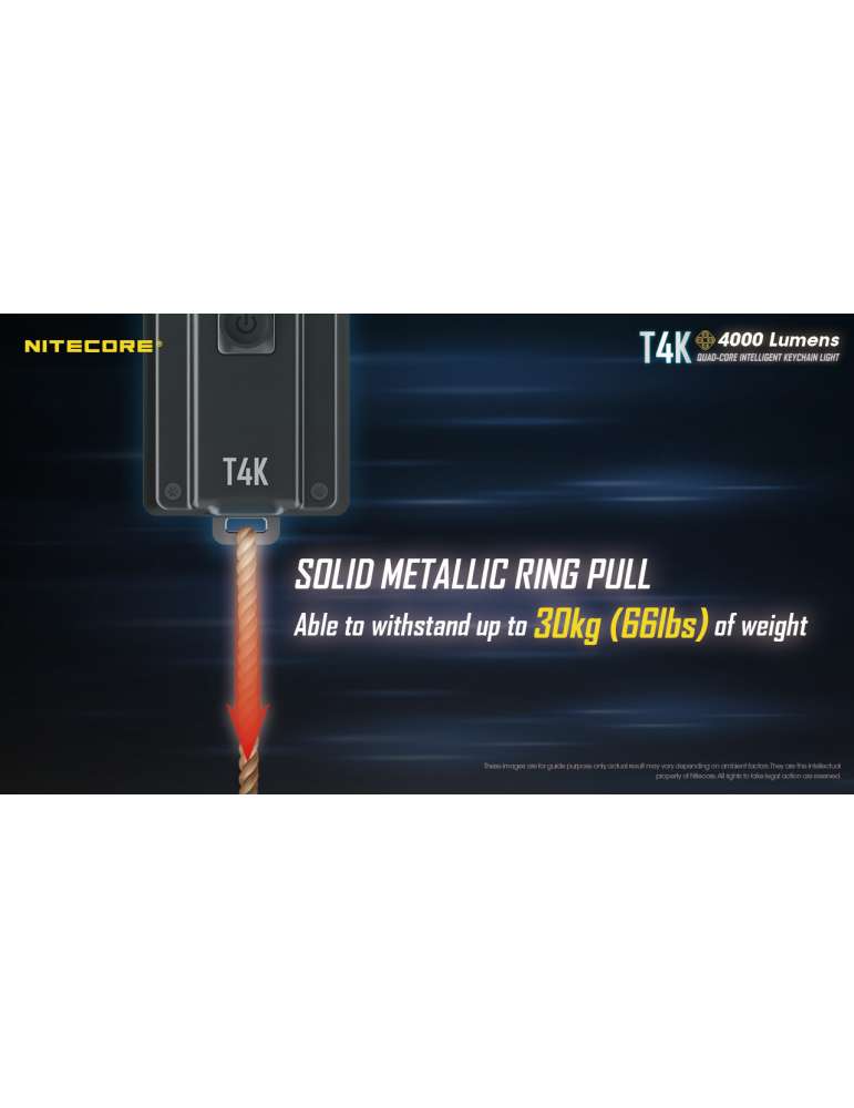 T4K mini lamp 4000LM rechargeable USB C