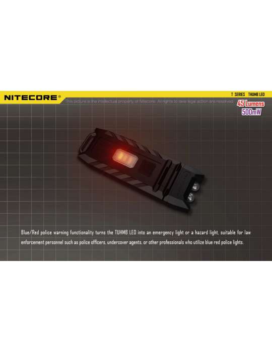 Thumb leo 45LM mini reading light with UV for roadside checks