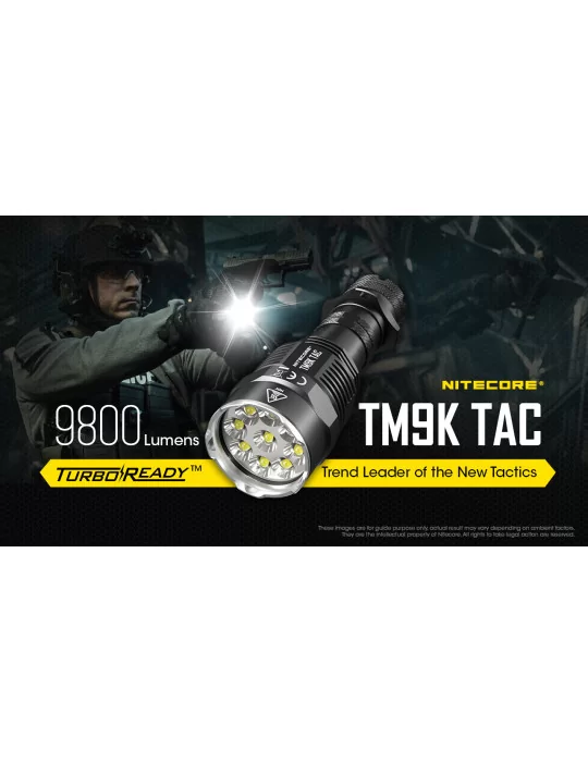 TM9K TAC lampe torche 9800LM boost USB C–NITECORE BELUX