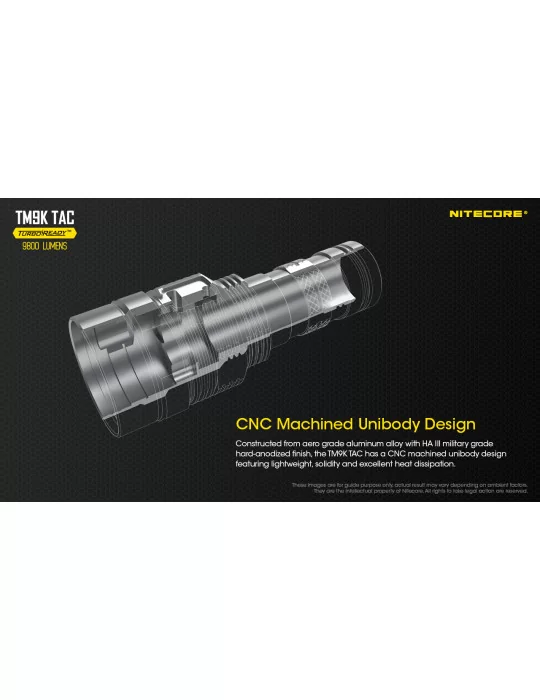 TM9K TAC flashlight 9800LM boost USB C–NITECORE BELUX
