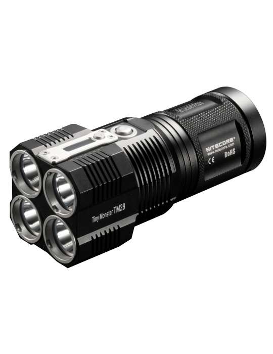 TM28 lampe torche 6000LM compacte longue portée fixation tripod