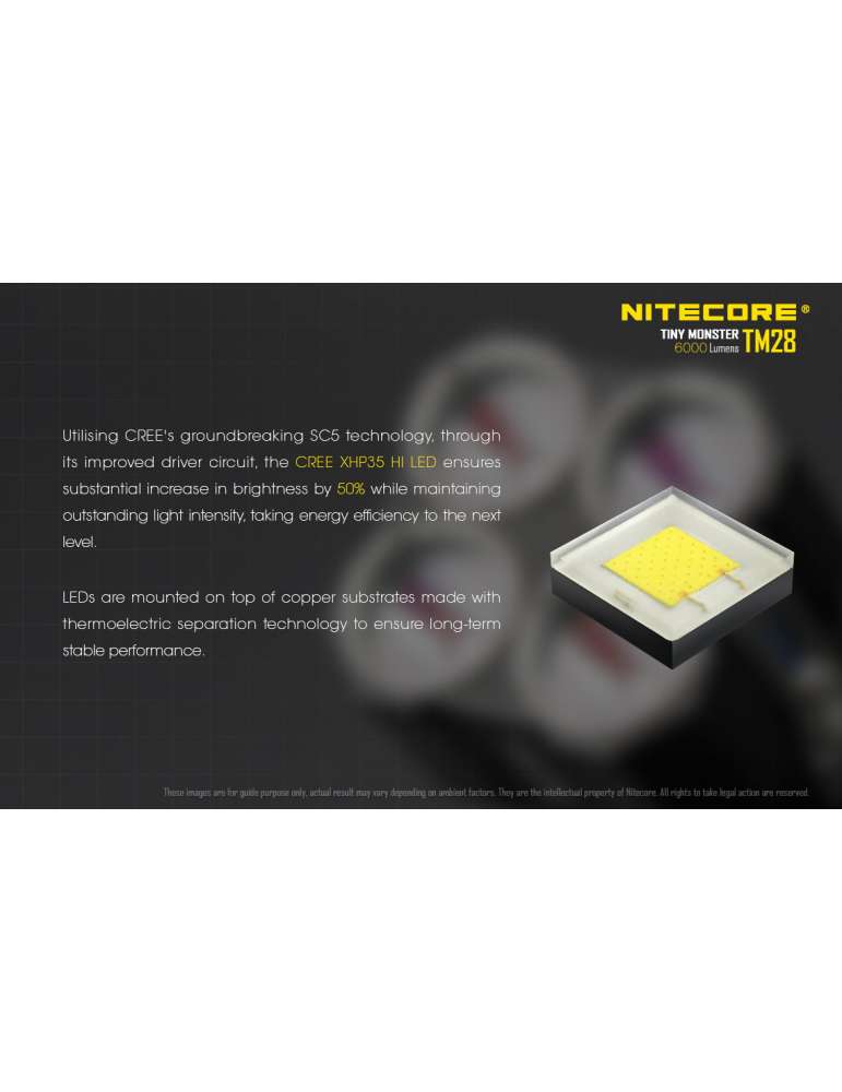 TM28 flashlight 6000LM compact long range tripod mount