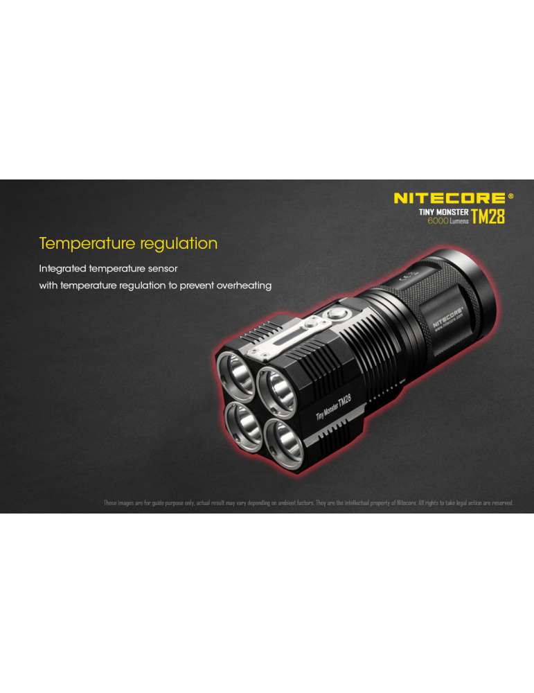 TM28 flashlight 6000LM compact long range tripod mount