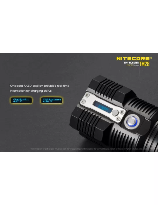 TM28 flashlight 6000LM compact long range tripod mount–NITECORE BELUX