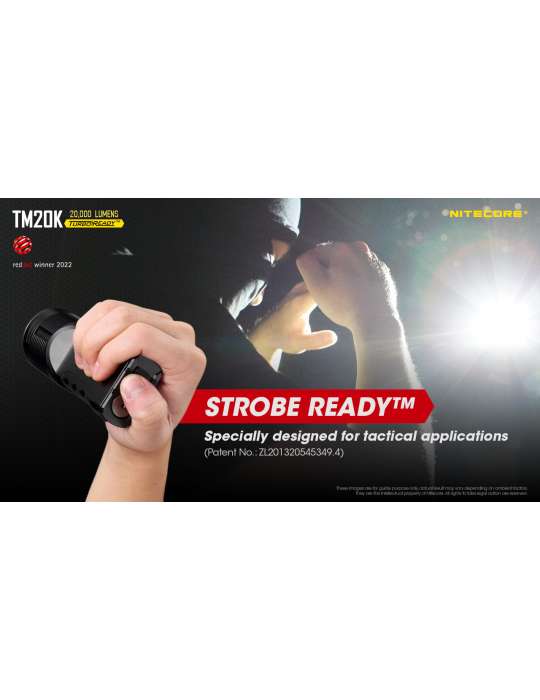 TM20K lampe torche 20000LM rechargeable USB C